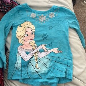 Frozen Kids Blue Long Sleeve Shirt
